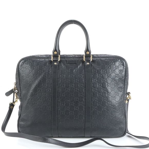 Gucci Other - Gucci Guccissima Leather Business Bag Shoulder Document Bag Briefcase Crossbody